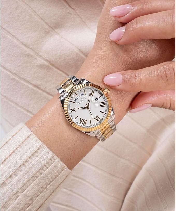 GUESS 2-Tone Day/Date Ladies Watch - GW0308L6