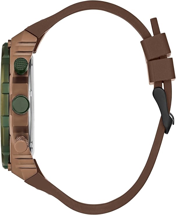 GUESS Round Coffee Dial Analog Men Watch - GW0326G2