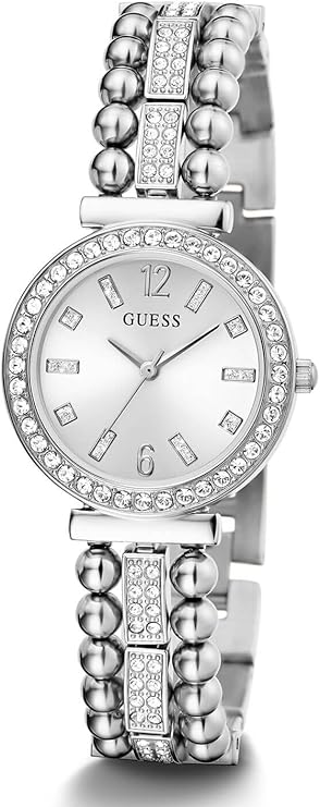 GUESS Silver Tone Analog Ladies Watch - GW0401L1