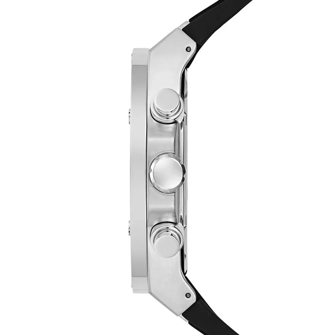Guess Multifunction Grey Dial Silicone Belt Men's Watch - GW0417G3