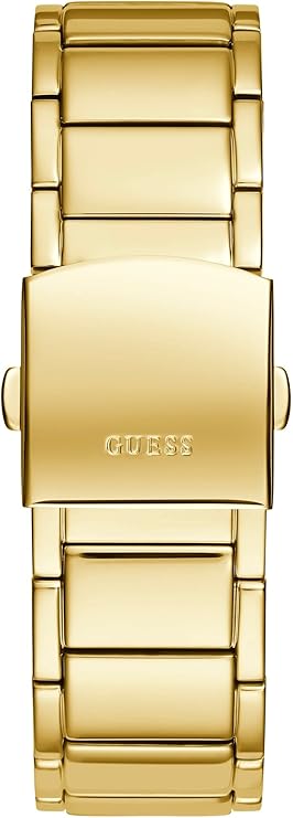 Guess Gold Tone Stainless Steel Black Dial Mens Watch - GW0456G1