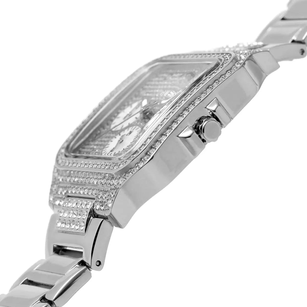 Guess Multifunction Quartz Silver Dial Silver Steel Strap Women Watch - GW0472L1