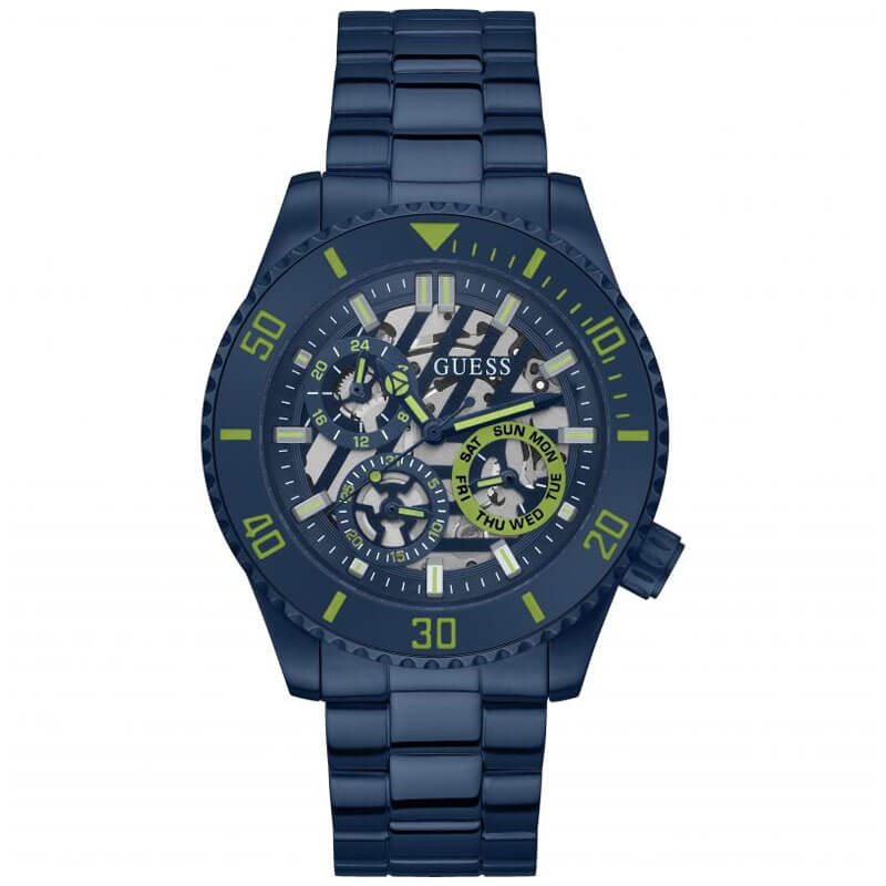 GUESS Navy Multi-function Mens Watch - GW0488G4