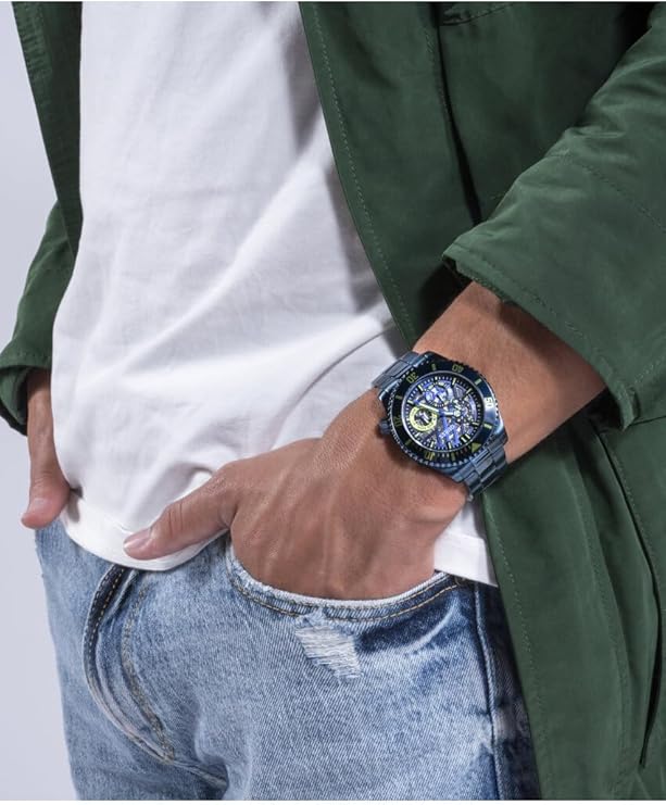 GUESS Navy Multi-function Mens Watch - GW0488G4
