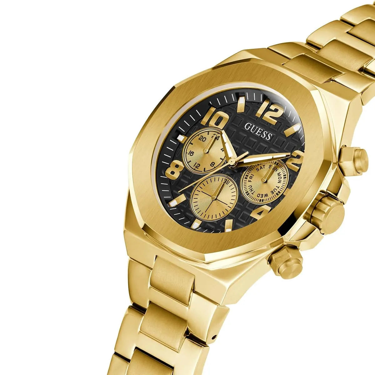 GUESS Gold Tone Multi-Function Mens Watch - GW0489G2