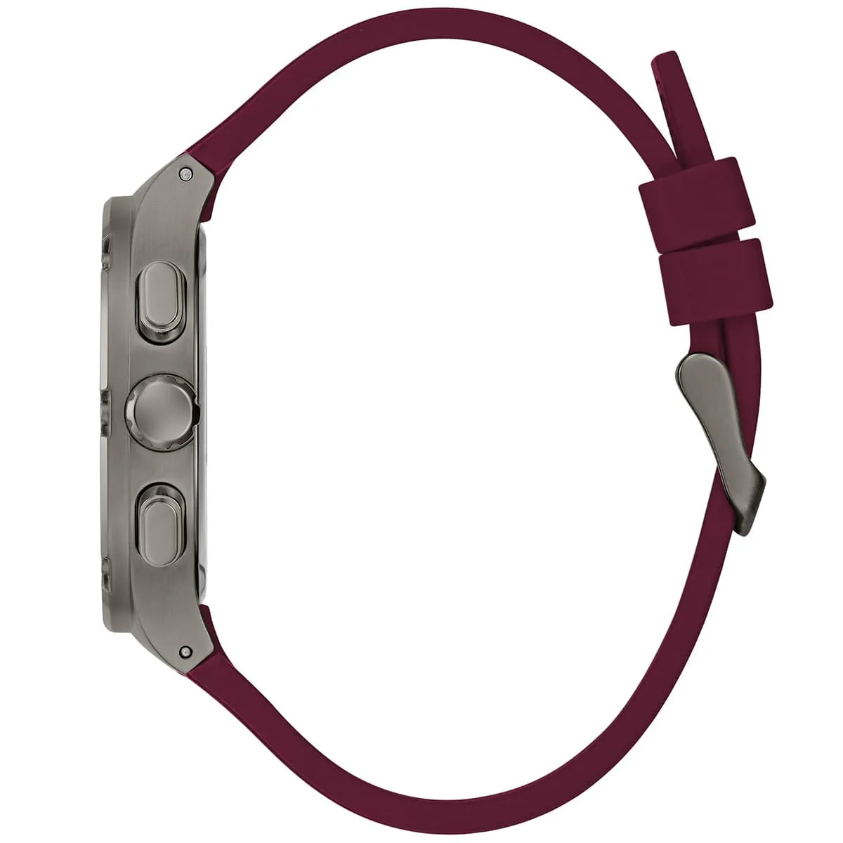 GUESS 42mm Red Strap Gunmetal Men's Watch - GW0571G4