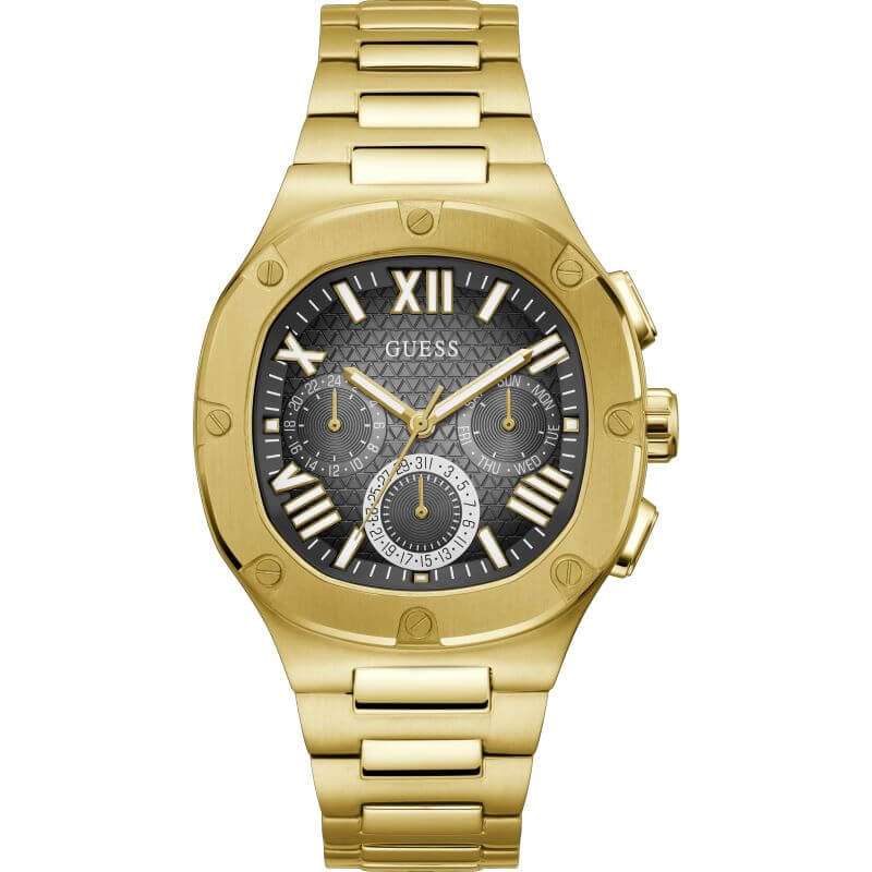 Guess • GW0572G2 • Gold-Tone and Black Multifunction Watch