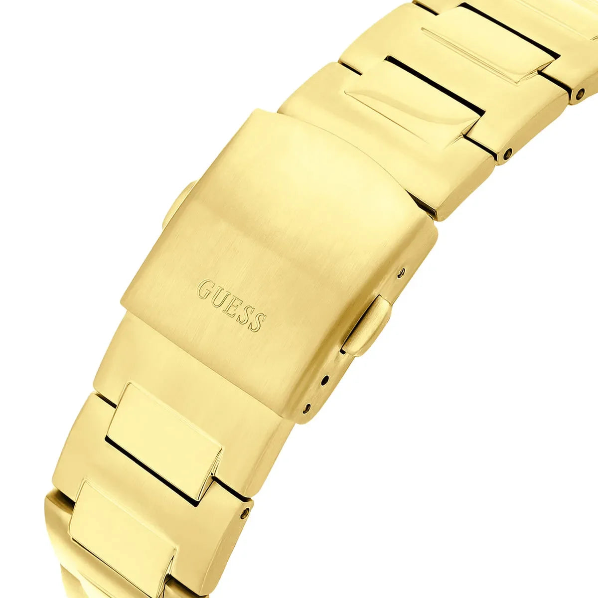 Guess GW0572G2 gold-tone bracelet with polished and brushed link sections