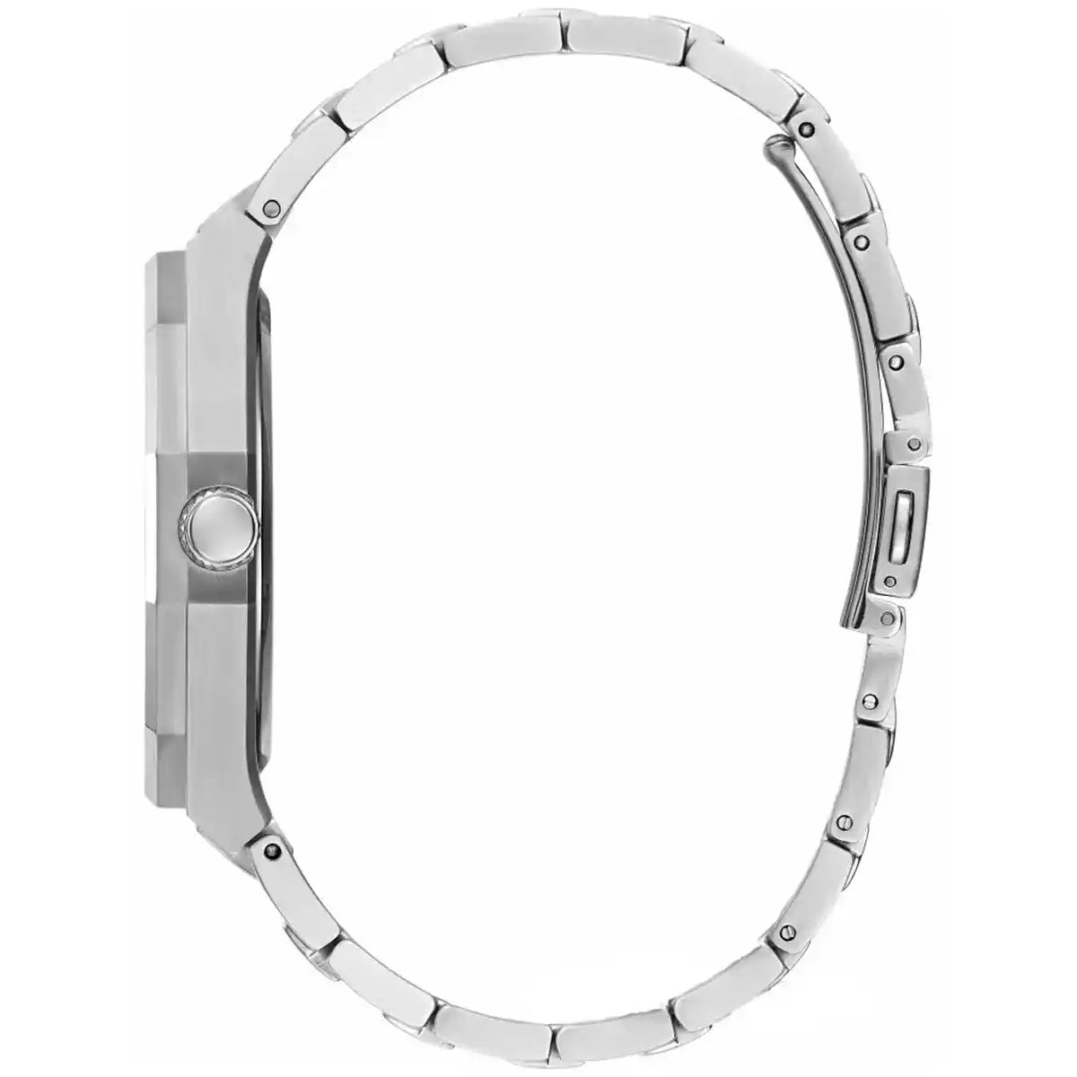 Guess Silver-Tone Sunburst Analog Men's Watch - GW0575G1