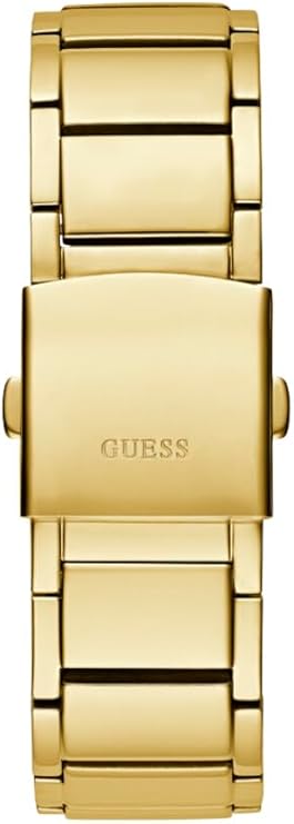 Guess Gold Rectangle Dial Multi-function Men Watch - GW0624G2