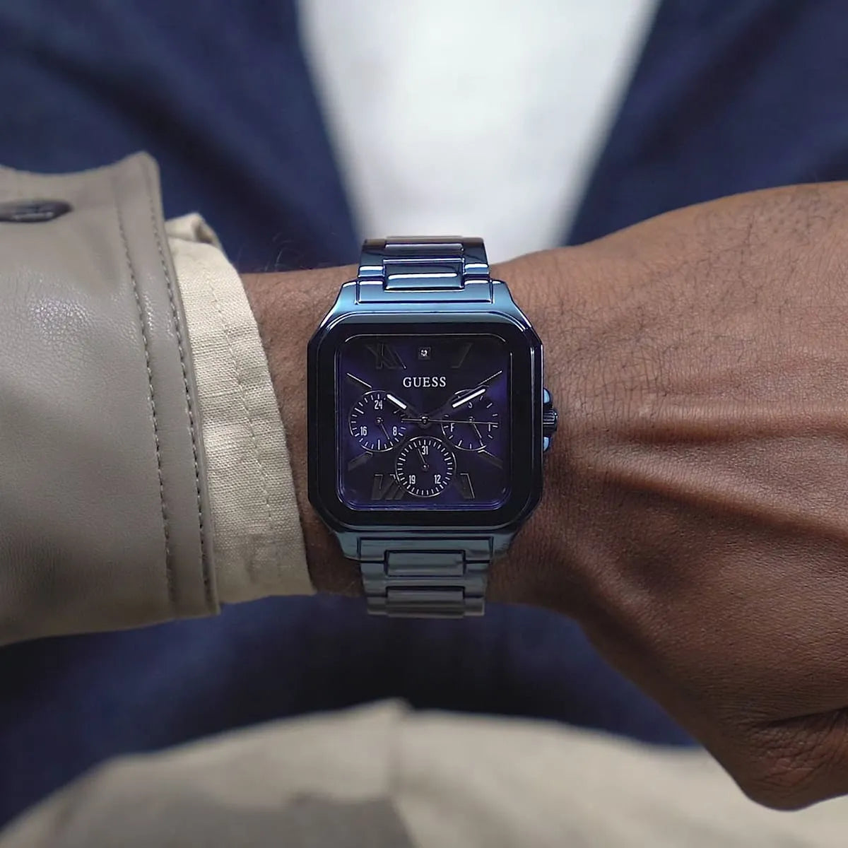 Guess Dress Multifunction Blue Men Watch - GW0631G3