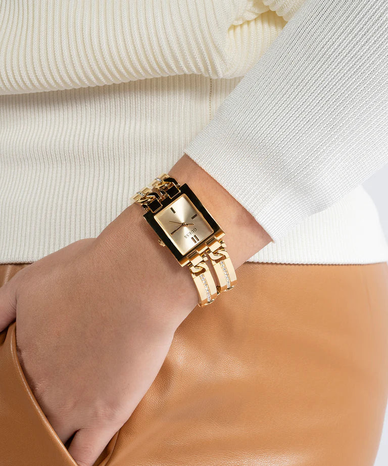 Guess Gold Tone Analog Ladies Watch - GW0668L2