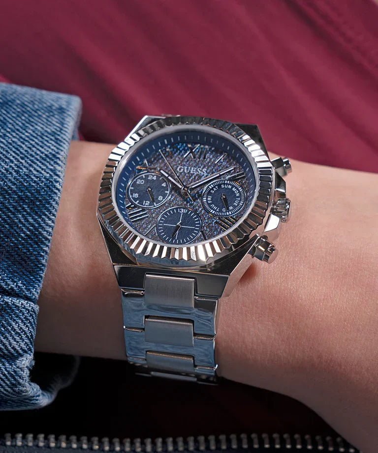 GUESS Silver Tone Multi-function Ladies Watch - GW0769L1