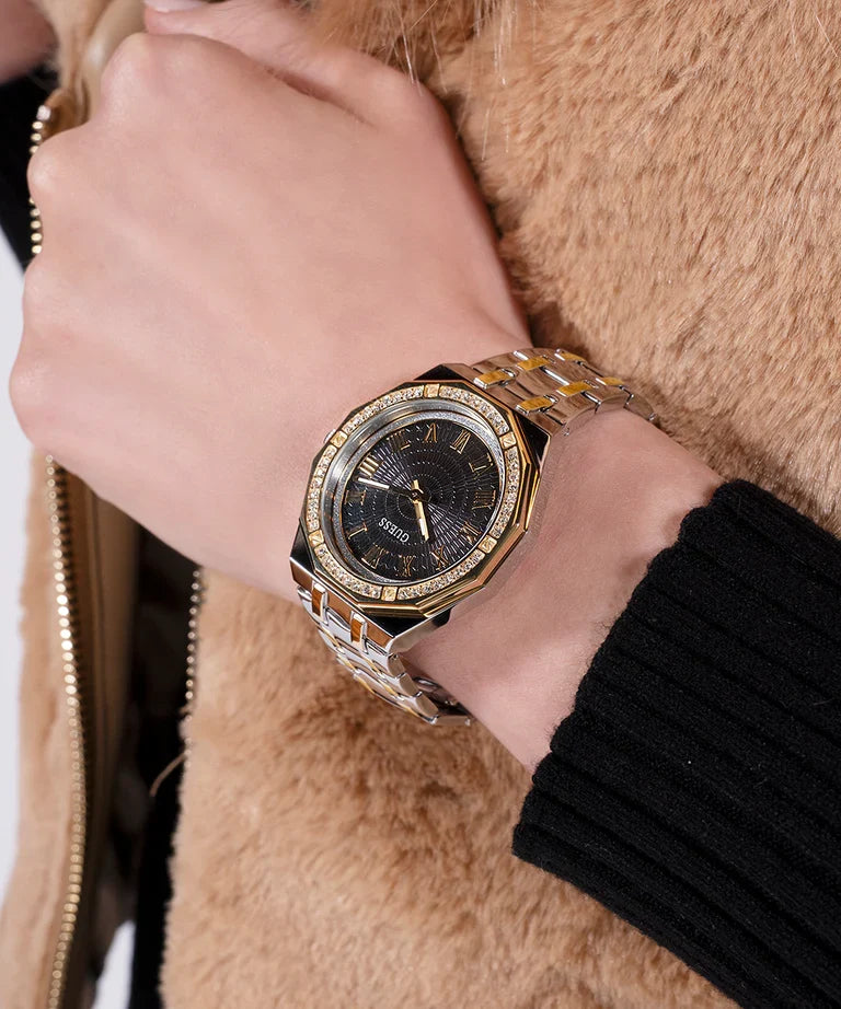 GUESS 2-Tone Analog Ladies Watch - GW0770L4