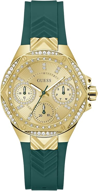 GUESS Two-Tone Multifunction Silicon Women's Watch - GW0774L2