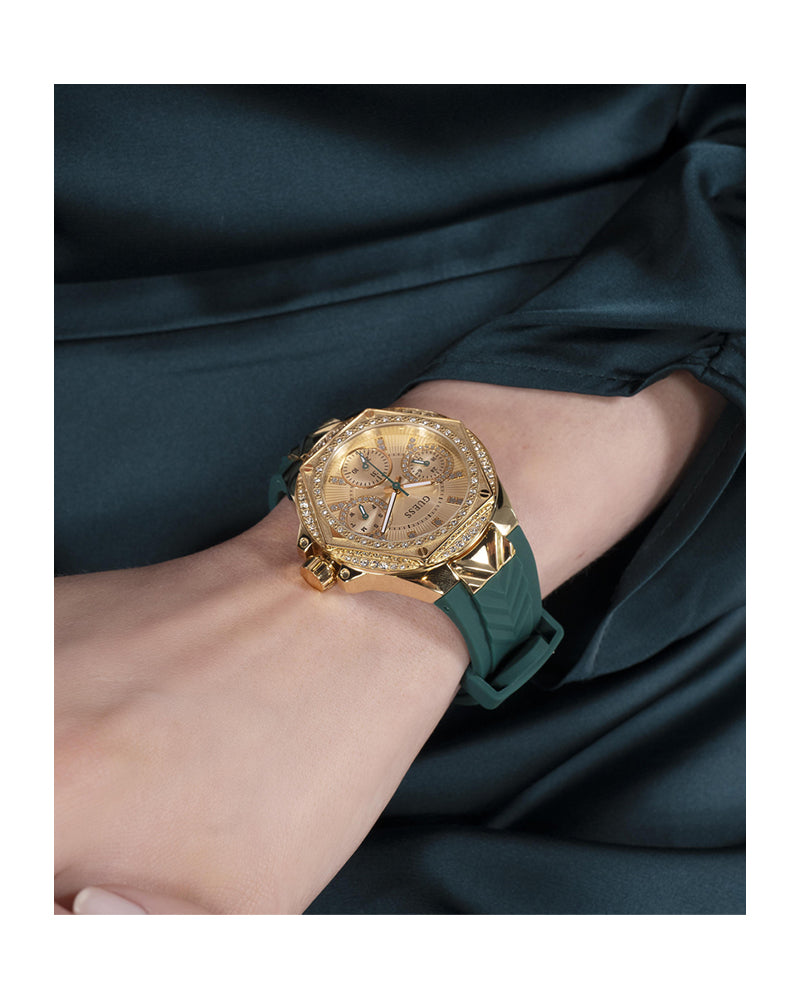 GUESS Two-Tone Multifunction Silicon Women's Watch - GW0774L2