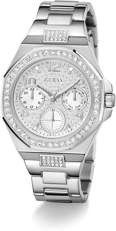 GUESS Silver Tone Multi-function Ladies Watch - GW0777L1