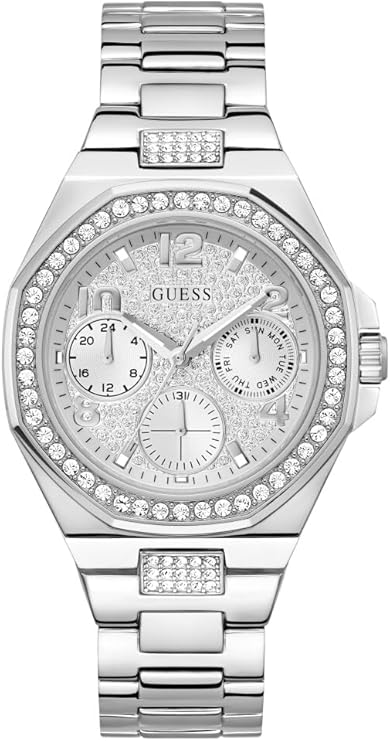 GUESS Silver Tone Multi-function Ladies Watch - GW0777L1