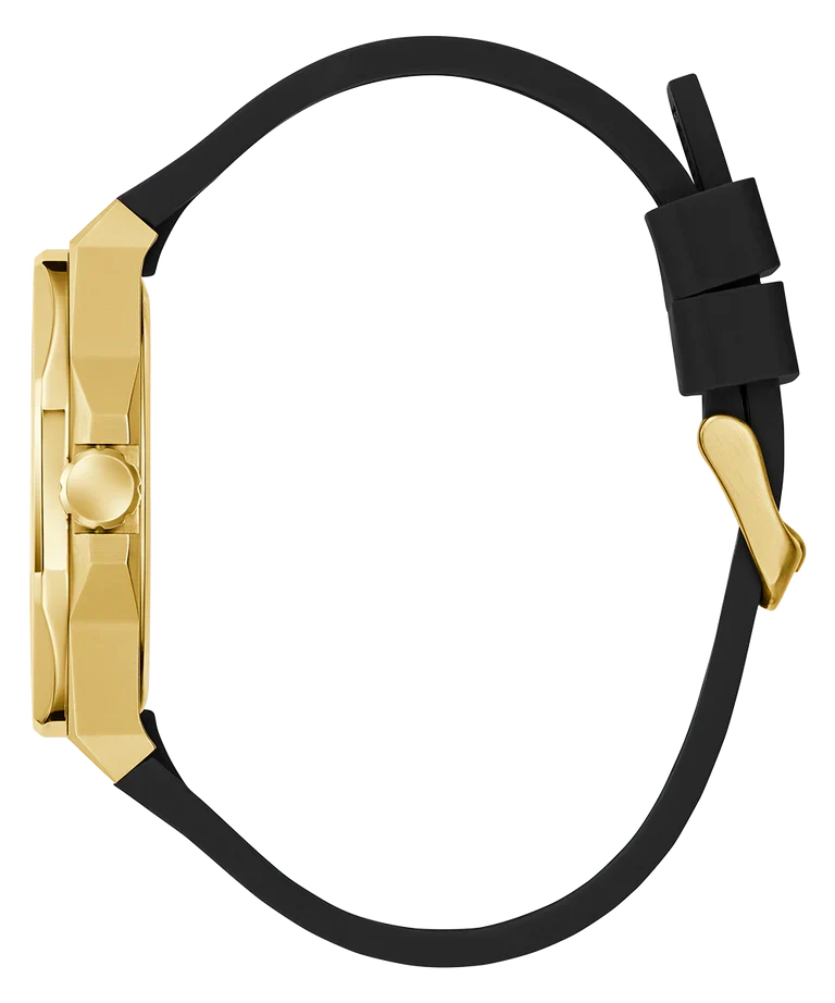GUESS Black Gold Tone Analog Mens Watch - GW0850G2