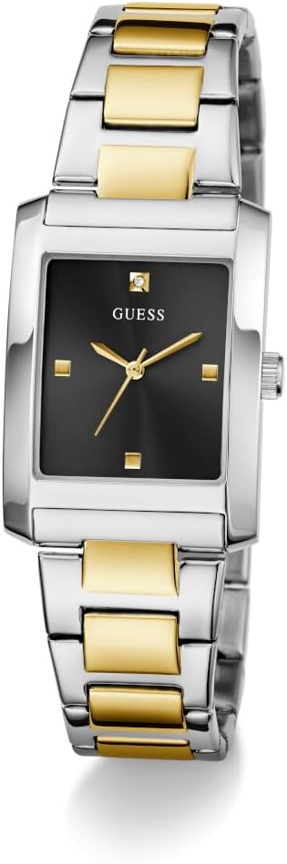 GUESS Multi-Tone and Black Square Analog Watch - GW0876L3