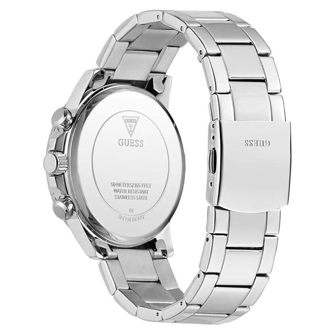 GUESS Silver Tone Multi-function Mens Watch - GW0900G1