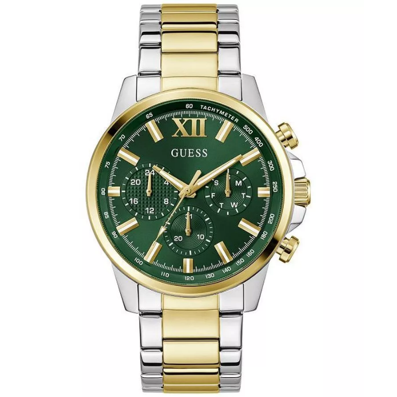 GUESS 2-Tone Multi-function Mens Watch - GW0900G5