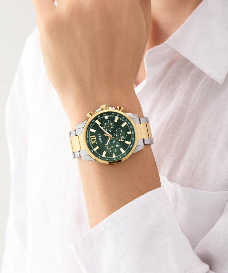 GUESS 2-Tone Multi-function Mens Watch - GW0900G5