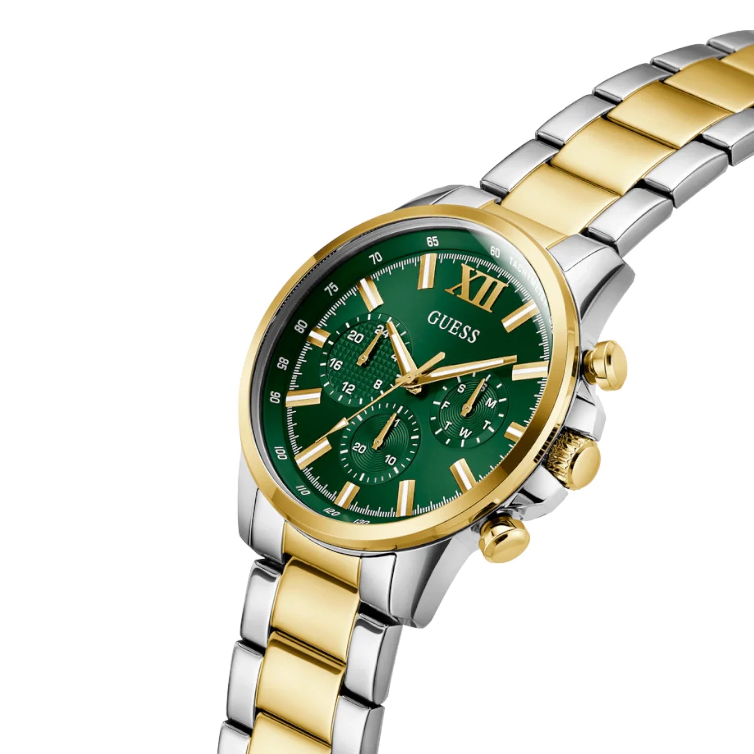 GUESS 2-Tone Multi-function Mens Watch - GW0900G5