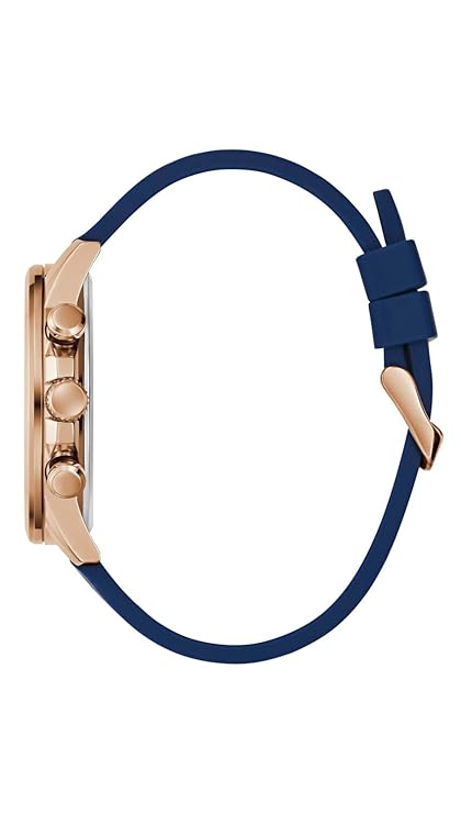 GUESS Blue Rose Gold Tone Multi-function Mens Watch - GW0913G1