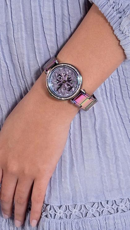 Guess Lily Iridescent Round Dial Analog Women Watch - GW0528L4