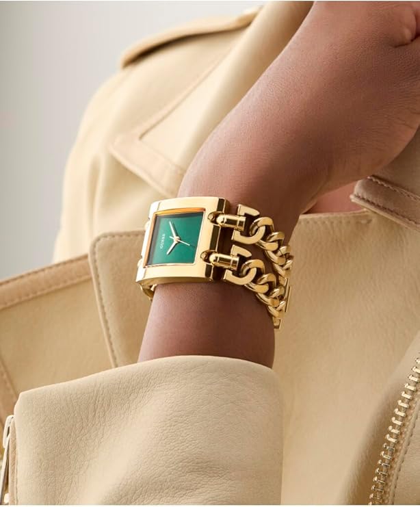 GUESS MOD HEAVY METAL Gold Tone Analog Ladies Watch - GW0740L2