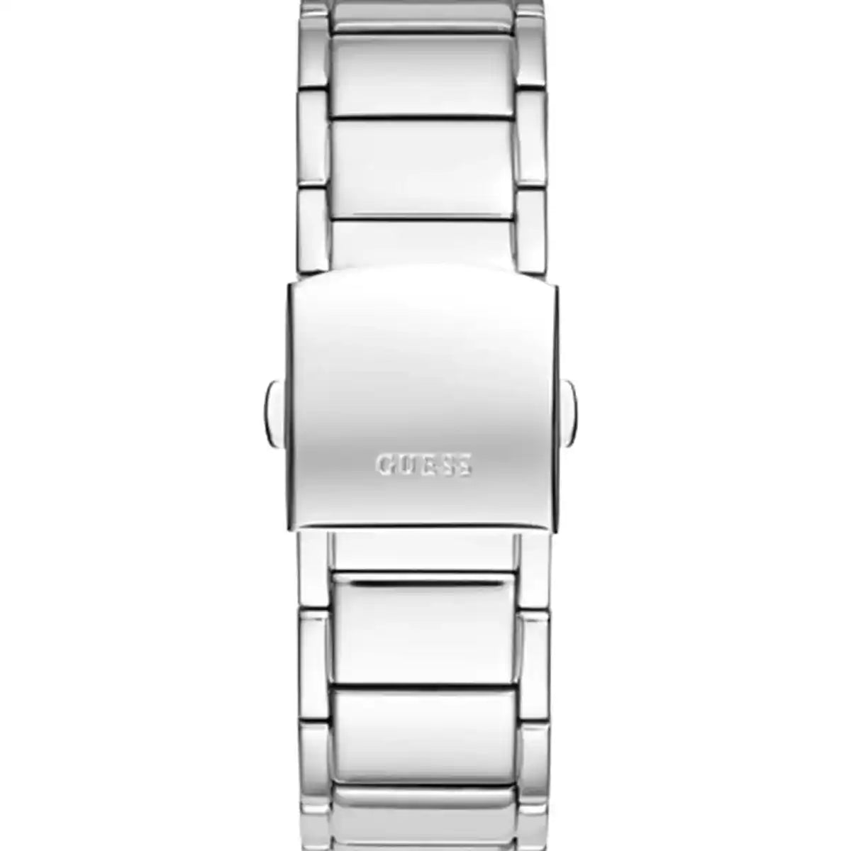 Guess Phoenix Black Dial Silver Steel Strap Men Watch - GW0387G1
