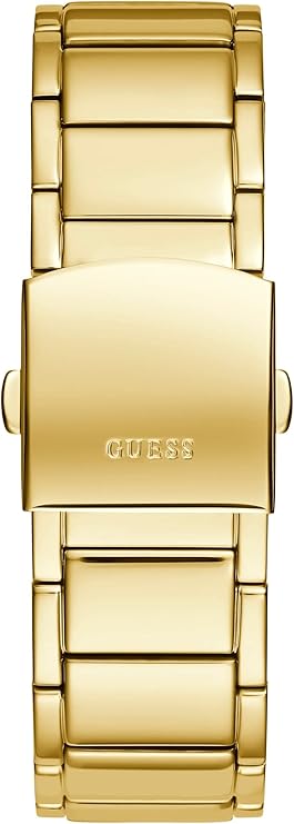 Guess Phoenix Black Dial Gold Steel Strap Men Watch - GW0387G2