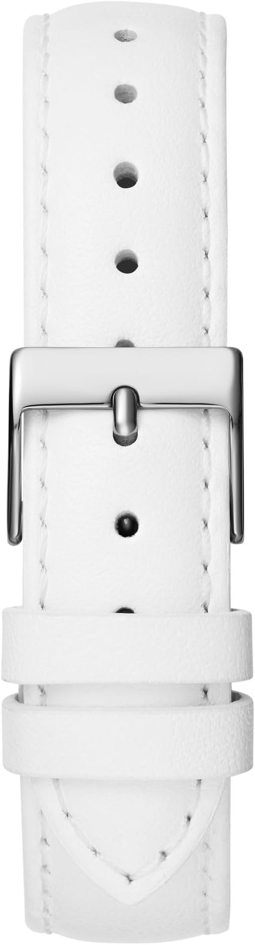 Guess Rumour Leather Silver Tone Round Dial Quartz Analog Women Watch - GW0689L1