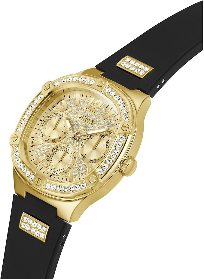 Guess Sport Champagne Square Dial Multi-function Women Watch - GW0619L2