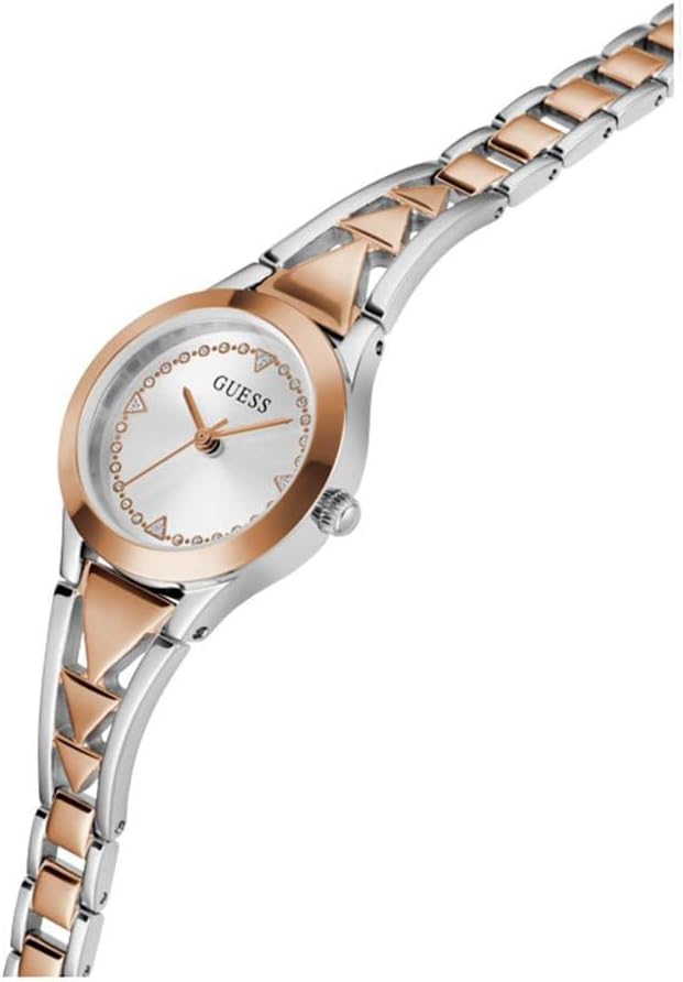 Guess Gb Tessa Silver Tone Round Dial Quartz Analog Women Watch - GW0609L3