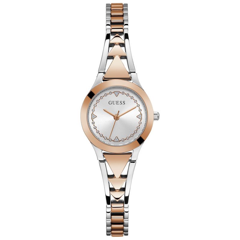 Guess Gb Tessa Silver Tone Round Dial Quartz Analog Women Watch - GW0609L3
