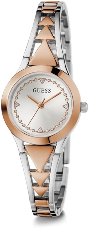 Guess Gb Tessa Silver Tone Round Dial Quartz Analog Women Watch - GW0609L3