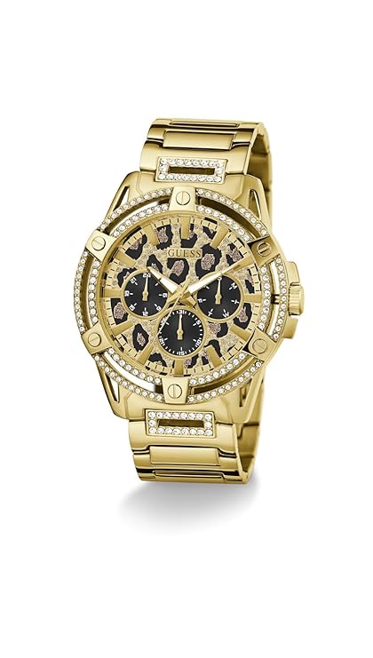 Guess Trend 48mm Animal Print Dial Chronograph Men's Watch - GW0497G4