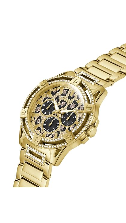 Guess Trend 48mm Animal Print Dial Chronograph Men's Watch - GW0497G4