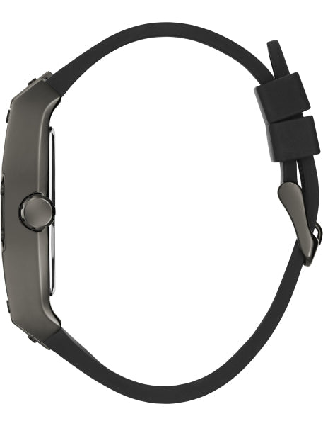 GUESS Phoenix Lion Head Black Silicone Men's Watch - GW0595G2