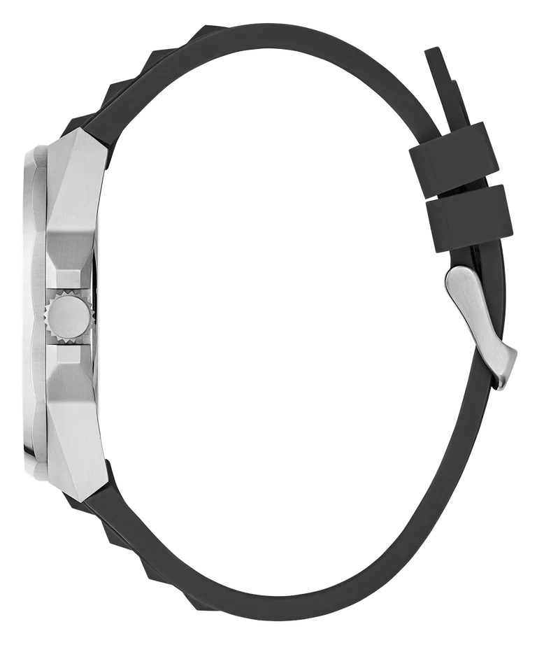 GUESS Black Silver Tone Multi-function Mens Watch - W0799G3