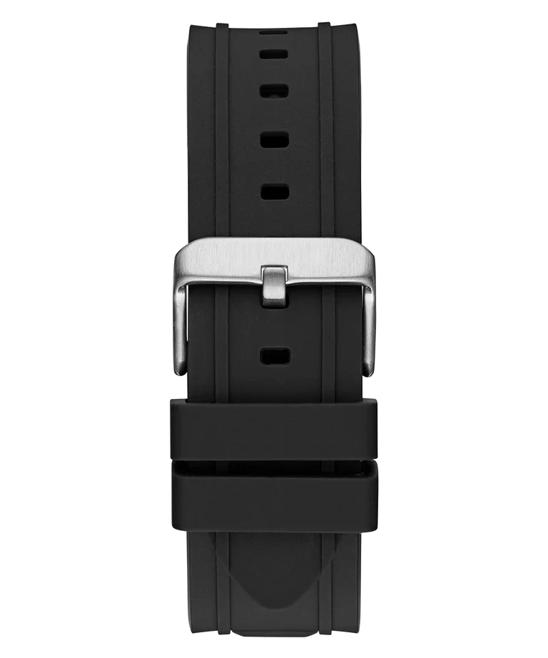 GUESS Black Silver Tone Multi-function Mens Watch - W0799G3