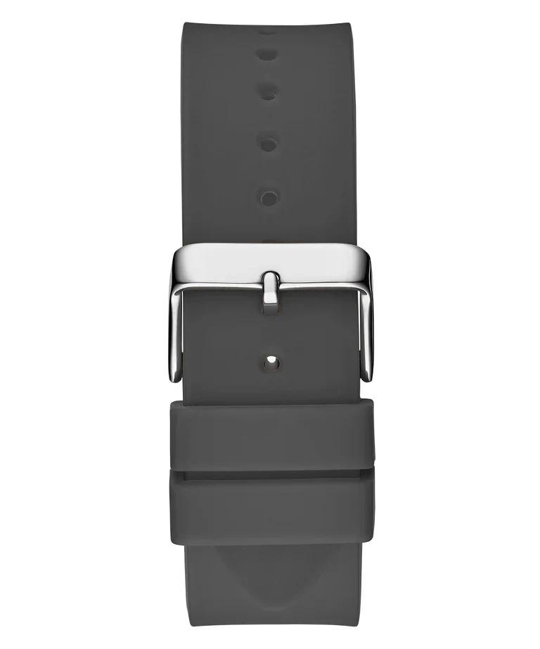 GUESS GW0203G9 grey silicone strap with buckle detail