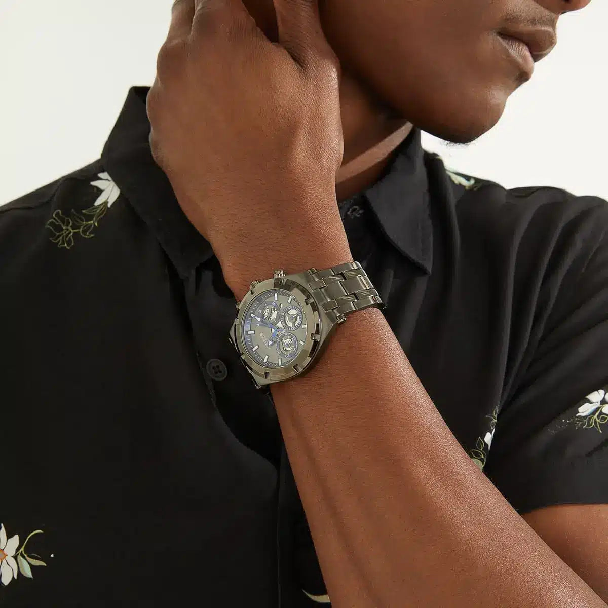 GUESS Gunmetal Multi-function Mens Watch - GW0260G3