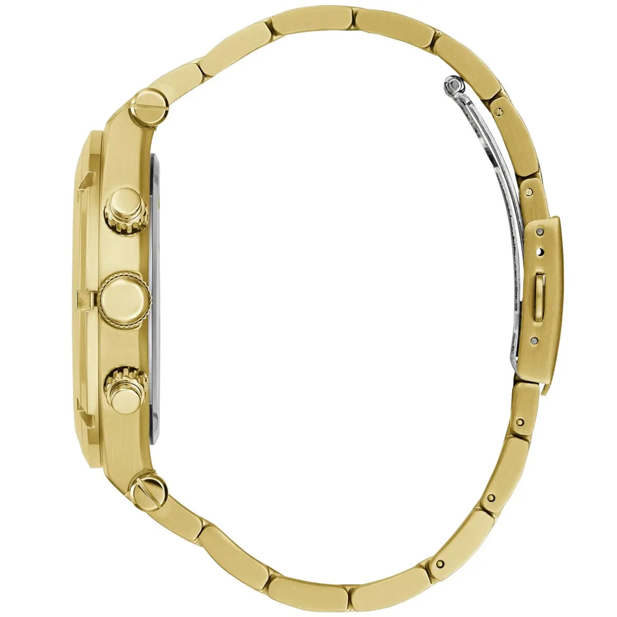 Guess Continental Champagne Round Dial Multi-function Men Watch - GW0260G4