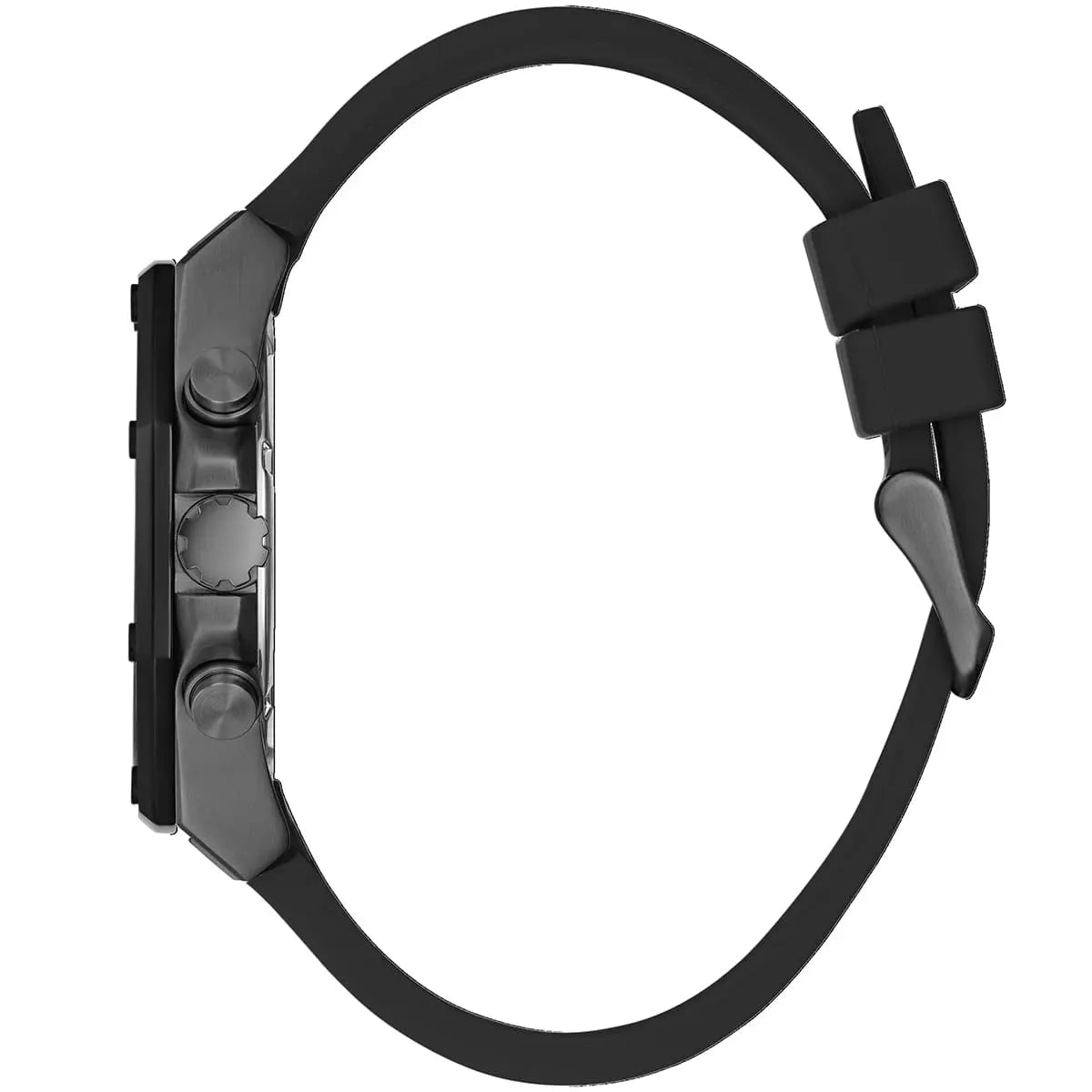 Guess Black Multifunction Steel Case Silicone Strap Men's Watch - GW0263G4
