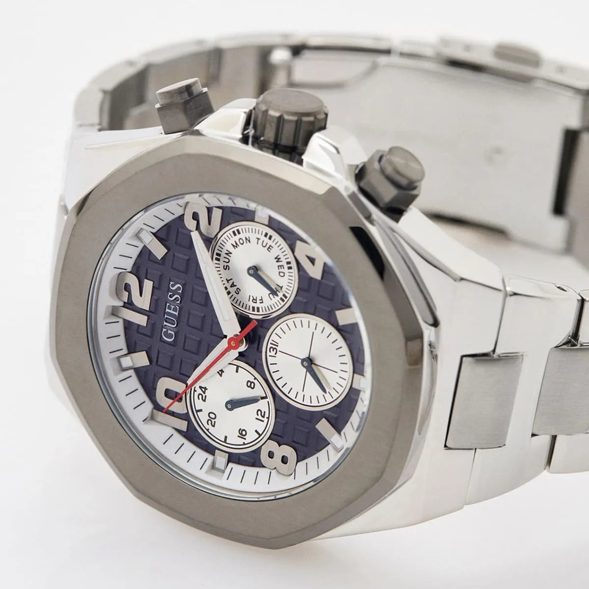 Guess Legacy Chronograph Silver Men's Watch 45mm - GW0489G1