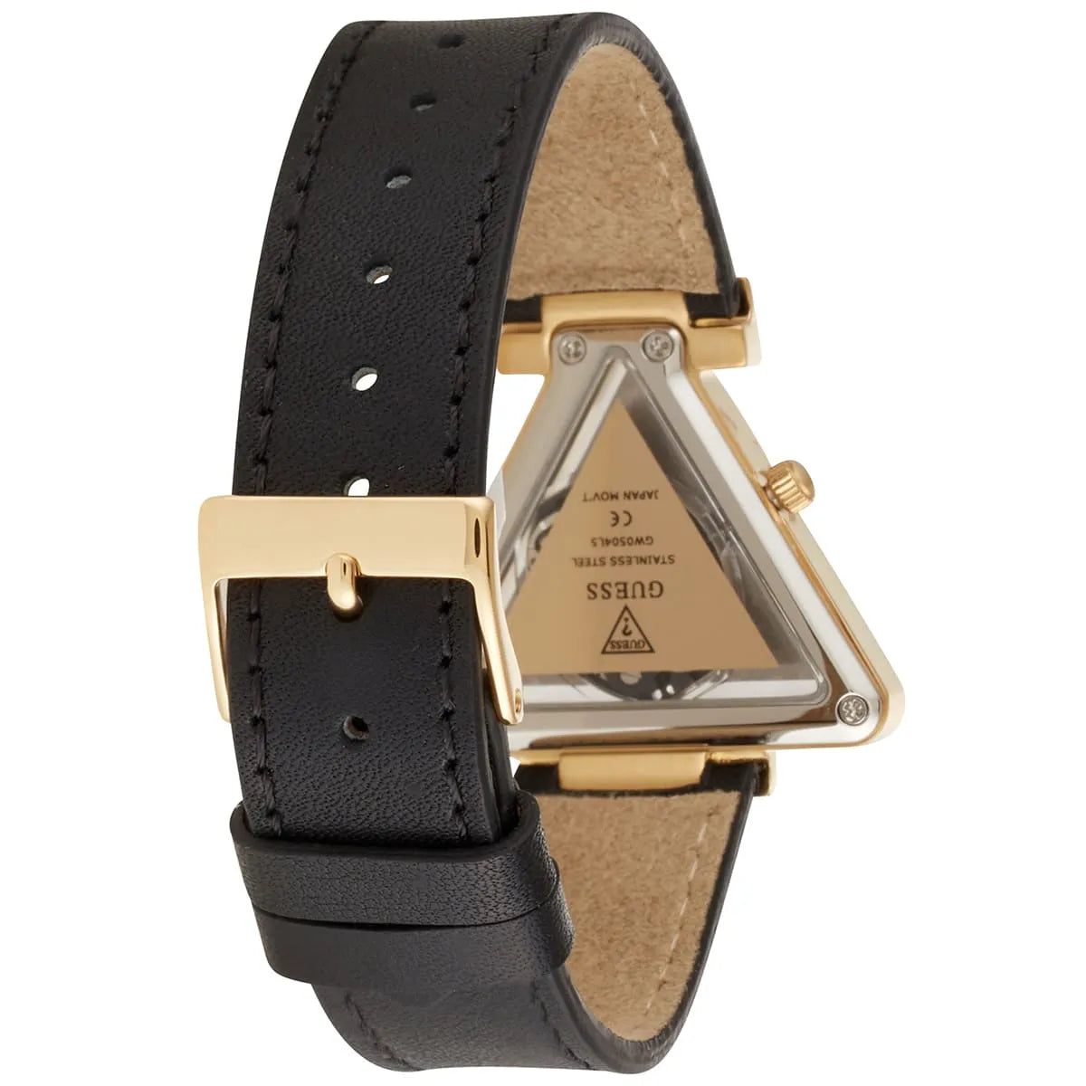 GUESS Black Gold Tone Analog Ladies Watch - GW0504L5