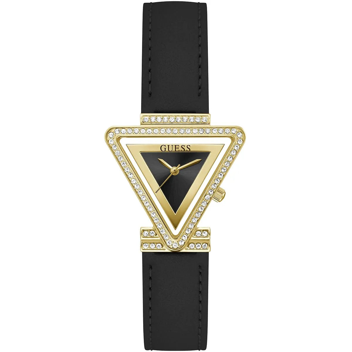 GUESS Black Gold Tone Analog Ladies Watch - GW0504L5